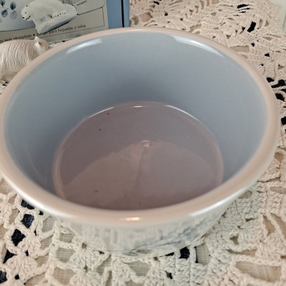 Pfaltzgraff Winter Frost Dip MIx Set w/Polar Bear Knife/Spreader NEW - Picture 5 of 8